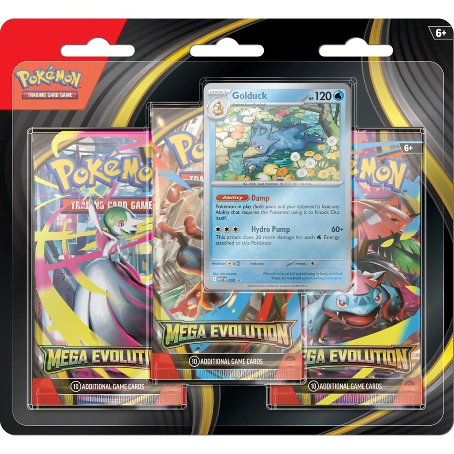 Trading Card Gamemega Evolution 3 Pack Blisters (One at Random)